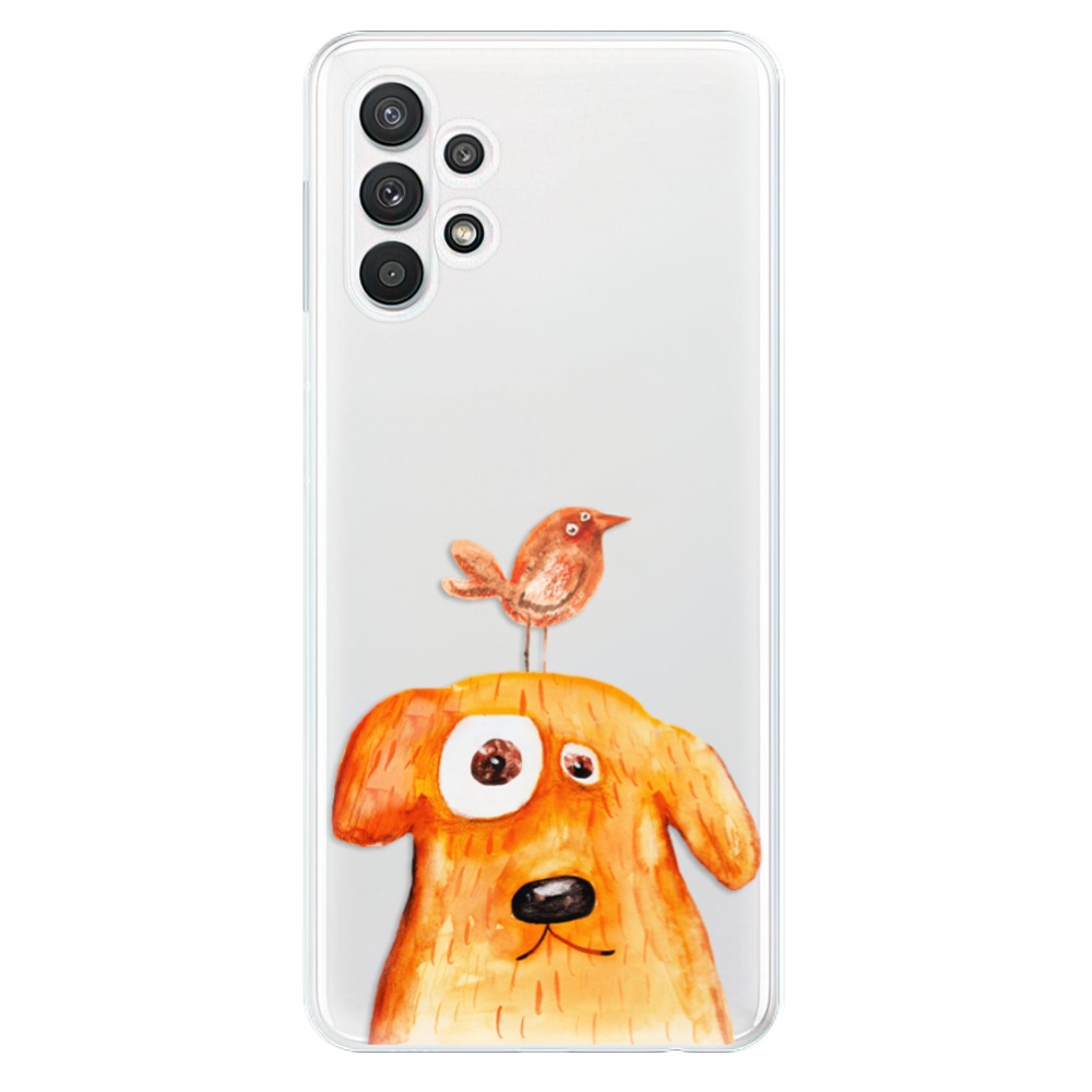 Odolné silikónové puzdro iSaprio - Dog And Bird - Samsung Galaxy A32 5G