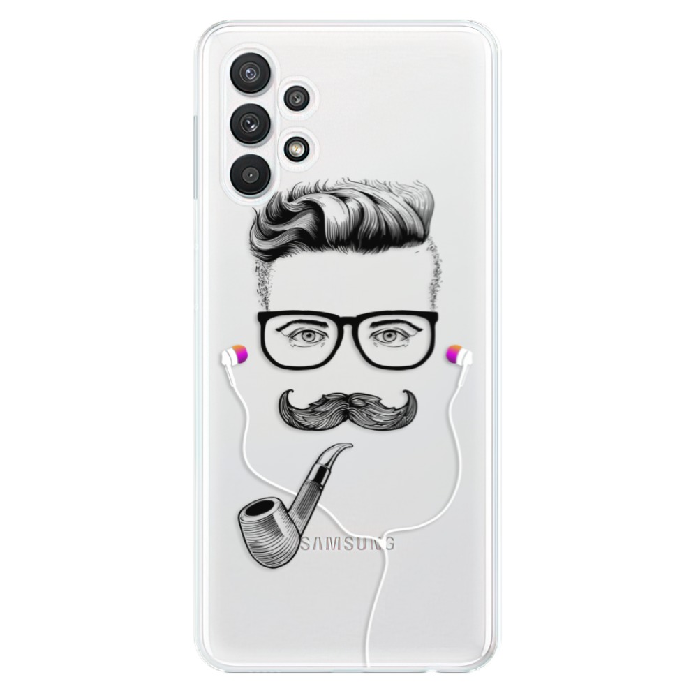 Odolné silikónové puzdro iSaprio - Man With Headphones 01 - Samsung Galaxy A32 5G