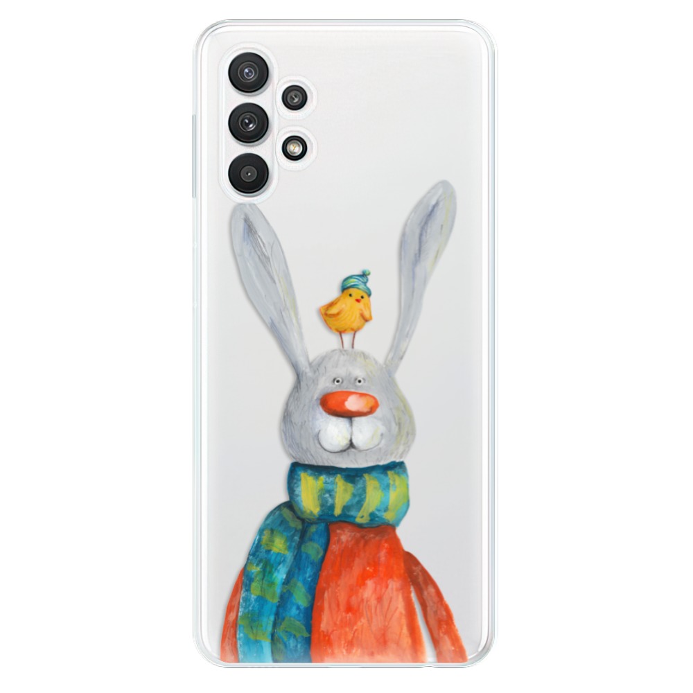 Odolné silikónové puzdro iSaprio - Rabbit And Bird - Samsung Galaxy A32 5G