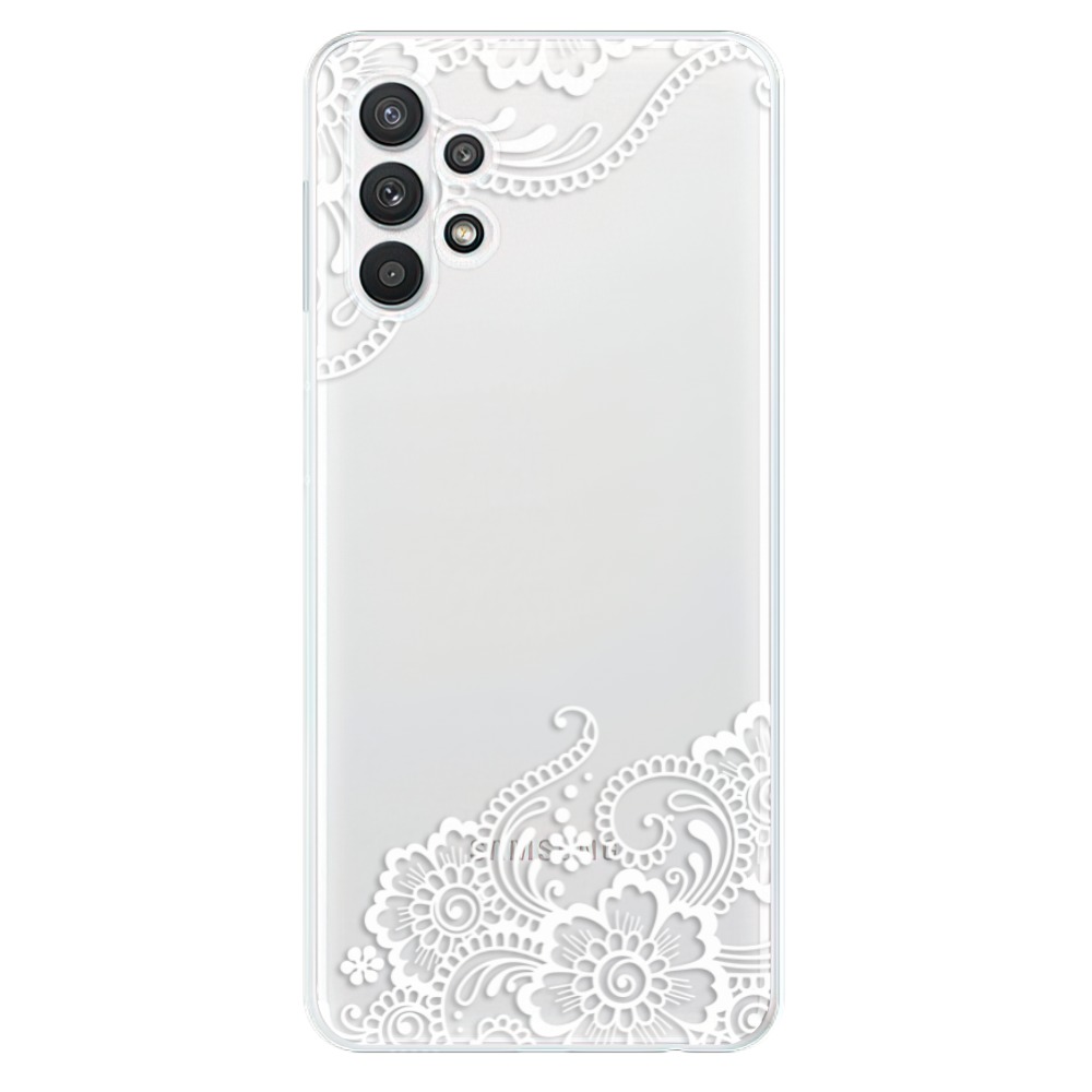 Odolné silikónové puzdro iSaprio - White Lace 02 - Samsung Galaxy A32 5G