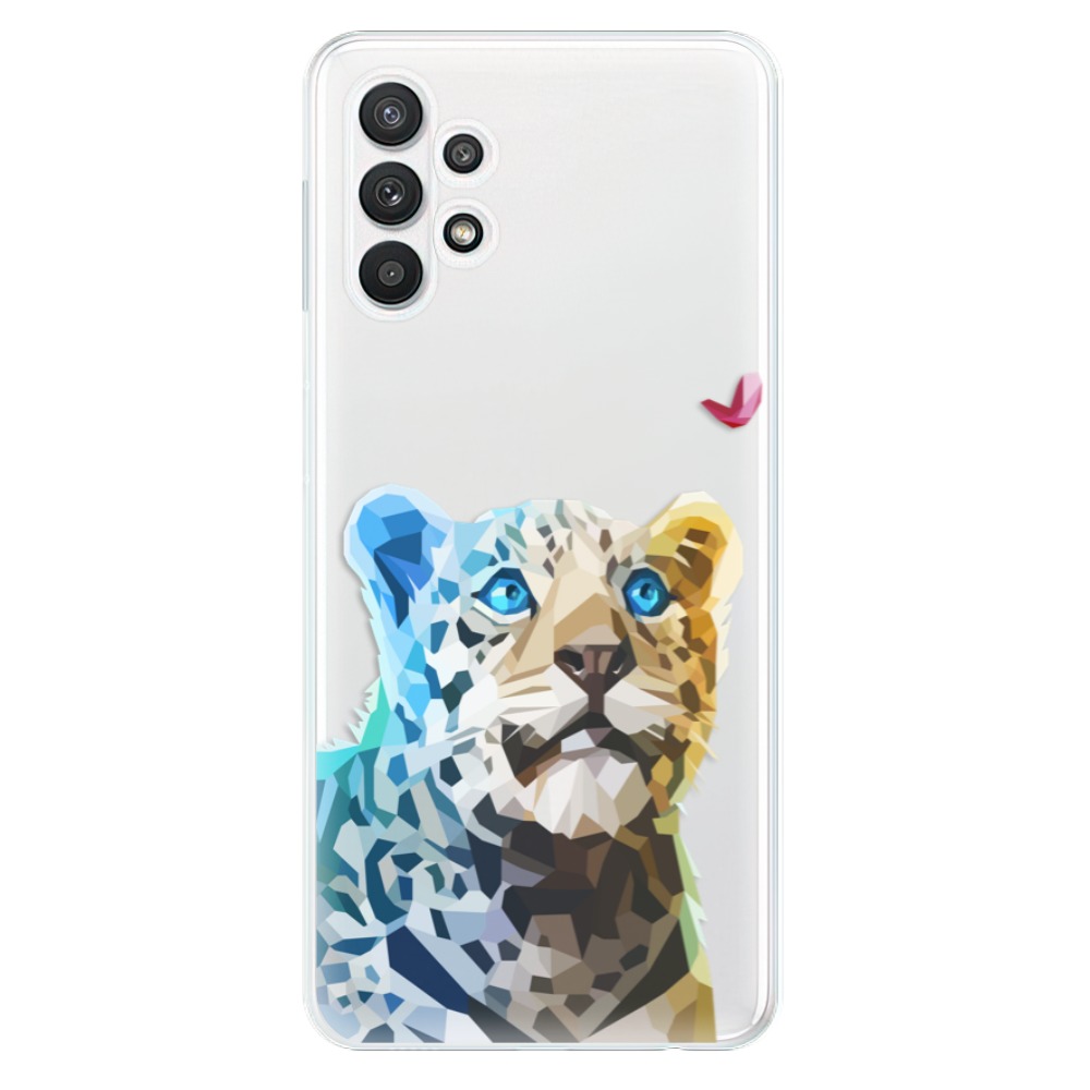 Odolné silikónové puzdro iSaprio - Leopard With Butterfly - Samsung Galaxy A32 5G