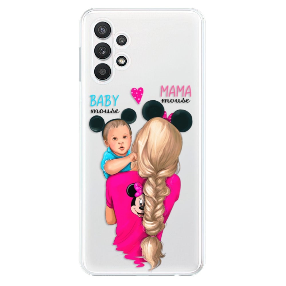 Odolné silikónové puzdro iSaprio - Mama Mouse Blonde and Boy - Samsung Galaxy A32 5G