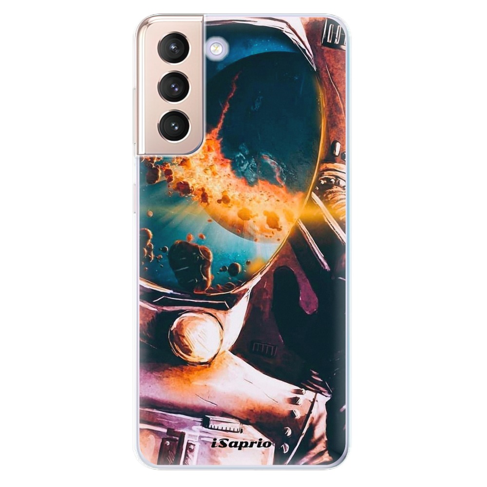 Odolné silikónové puzdro iSaprio - Astronaut 01 - Samsung Galaxy S21