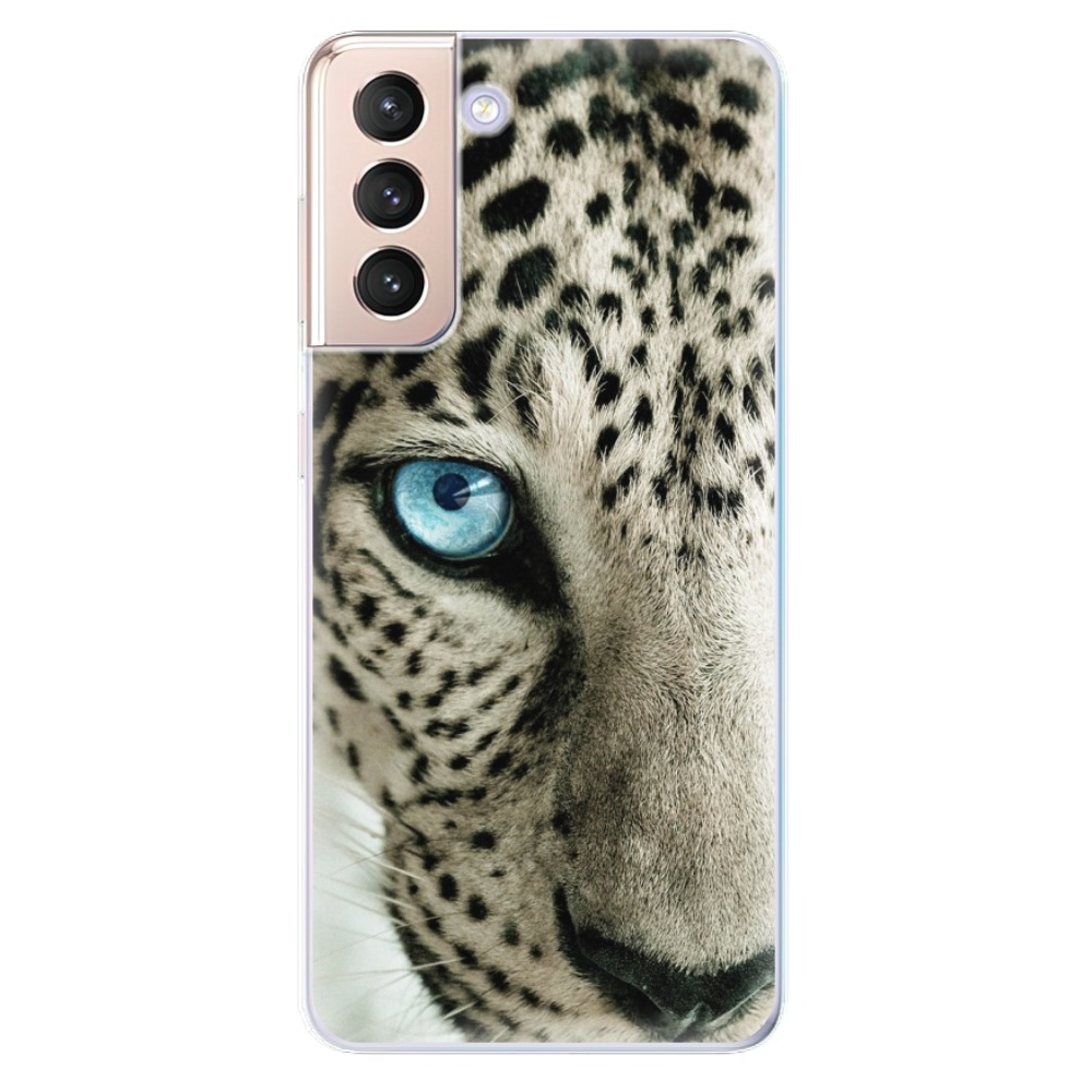 Odolné silikónové puzdro iSaprio - White Panther - Samsung Galaxy S21