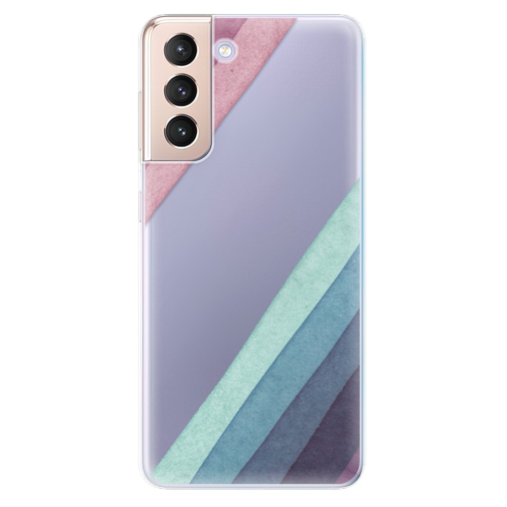 Odolné silikónové puzdro iSaprio - Glitter Stripes 01 - Samsung Galaxy S21