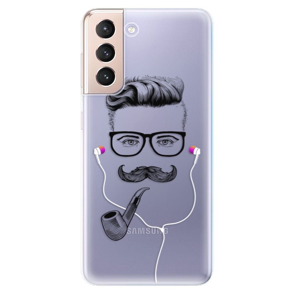 Odolné silikónové puzdro iSaprio - Man With Headphones 01 - Samsung Galaxy S21