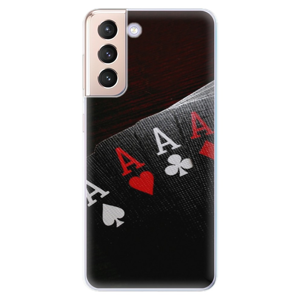 Odolné silikónové puzdro iSaprio - Poker - Samsung Galaxy S21