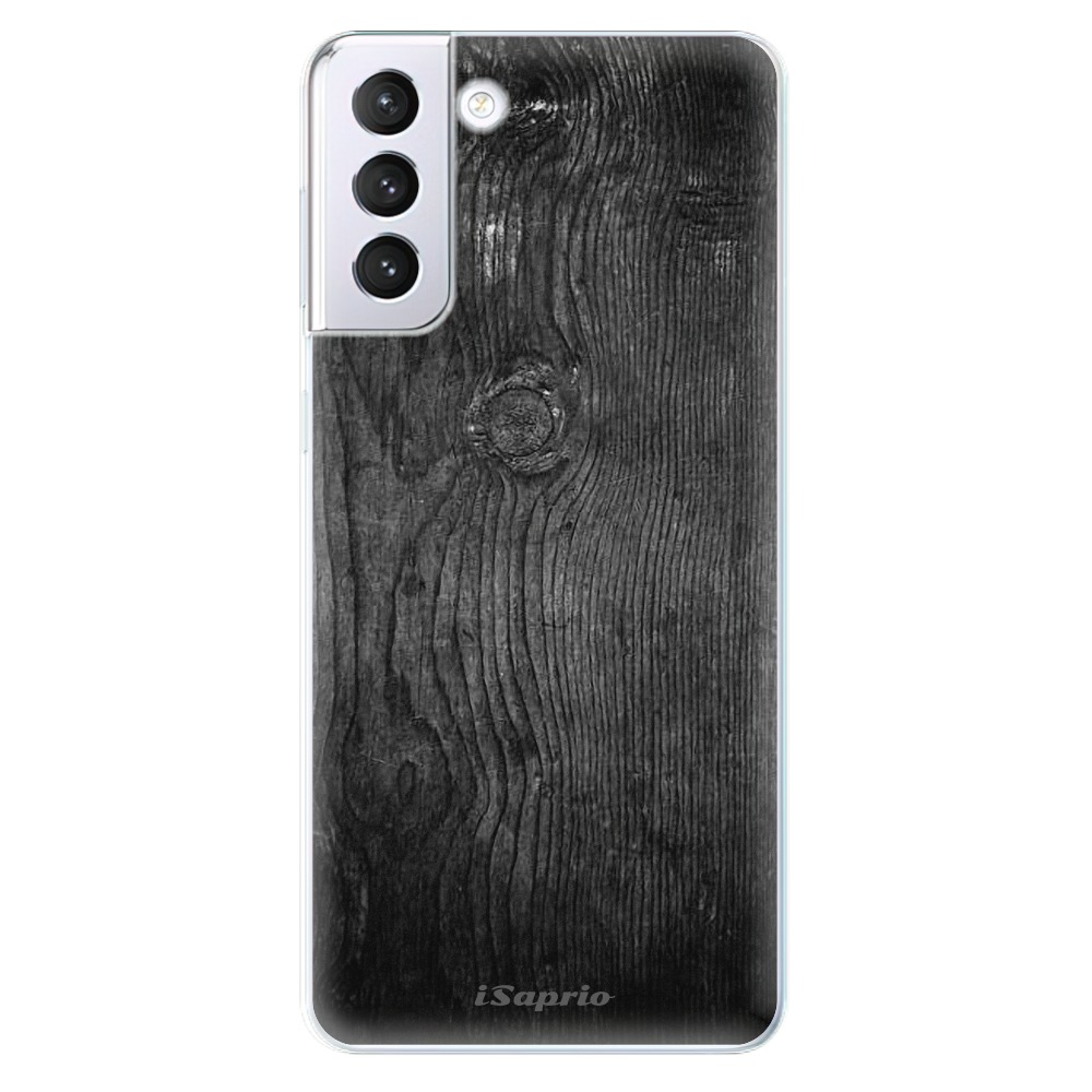Odolné silikónové puzdro iSaprio - Black Wood 13 - Samsung Galaxy S21+