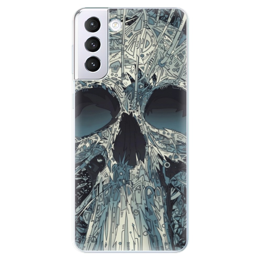 Odolné silikónové puzdro iSaprio - Abstract Skull - Samsung Galaxy S21+