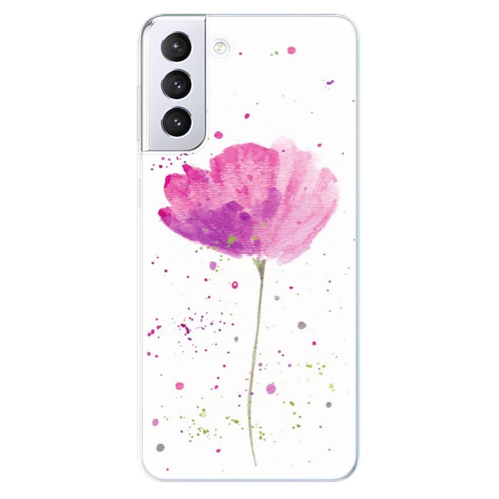 Odolné silikónové puzdro iSaprio - Poppies - Samsung Galaxy S21+