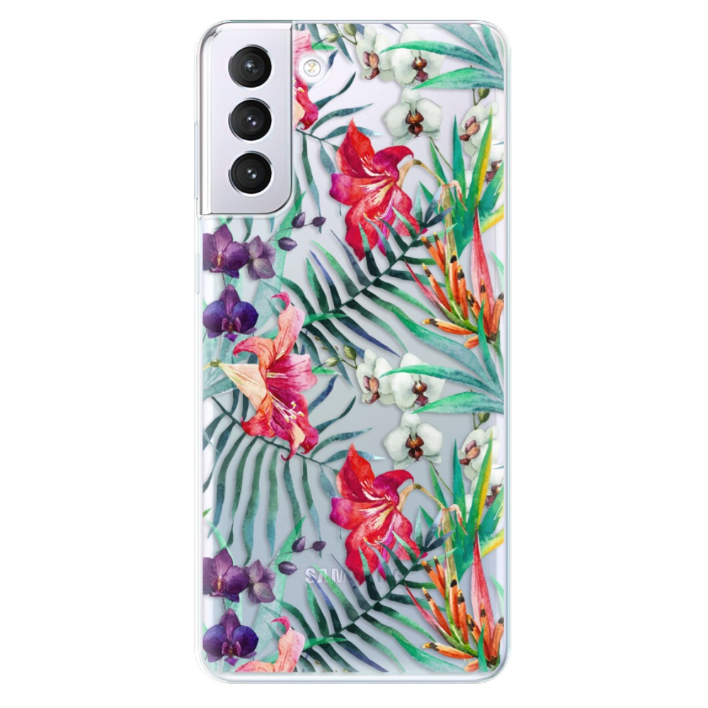 Odolné silikónové puzdro iSaprio - Flower Pattern 03 - Samsung Galaxy S21+