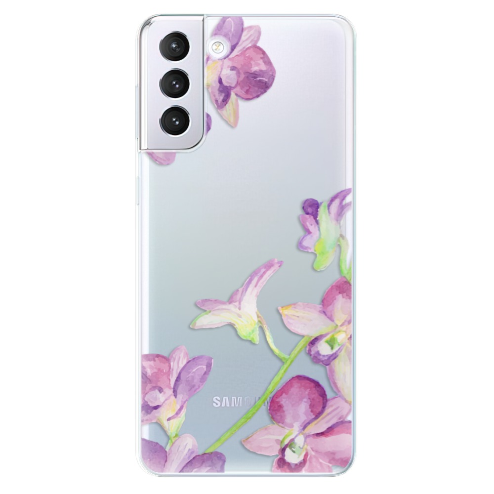 Odolné silikónové puzdro iSaprio - Purple Orchid - Samsung Galaxy S21+