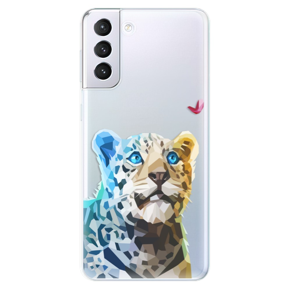 Odolné silikónové puzdro iSaprio - Leopard With Butterfly - Samsung Galaxy S21+