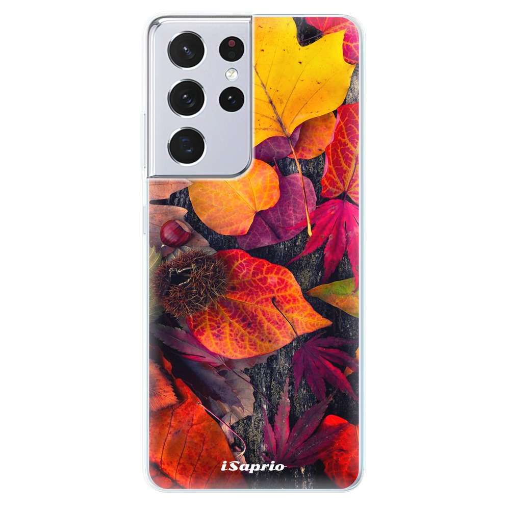 Odolné silikónové puzdro iSaprio - Autumn Leaves 03 - Samsung Galaxy S21 Ultra