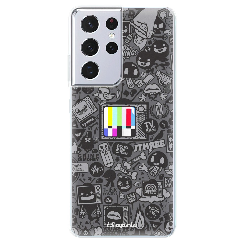 Odolné silikónové puzdro iSaprio - Text 03 - Samsung Galaxy S21 Ultra