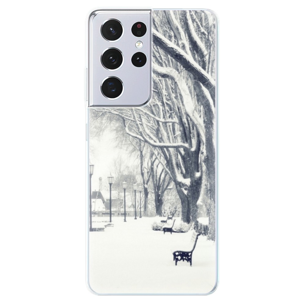 Odolné silikónové puzdro iSaprio - Snow Park - Samsung Galaxy S21 Ultra