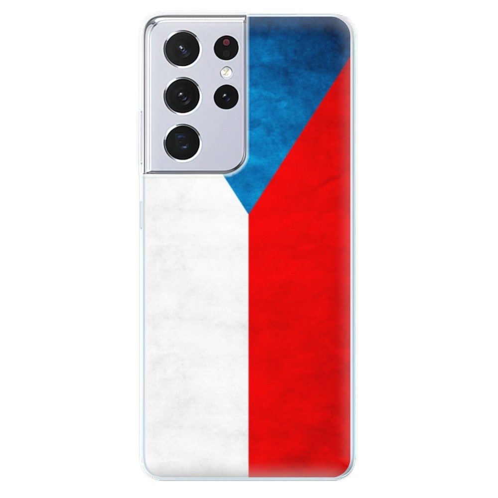 Odolné silikónové puzdro iSaprio - Czech Flag - Samsung Galaxy S21 Ultra