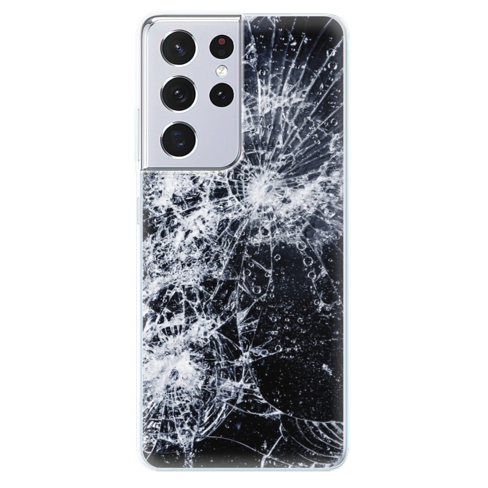 Odolné silikónové puzdro iSaprio - Cracked - Samsung Galaxy S21 Ultra