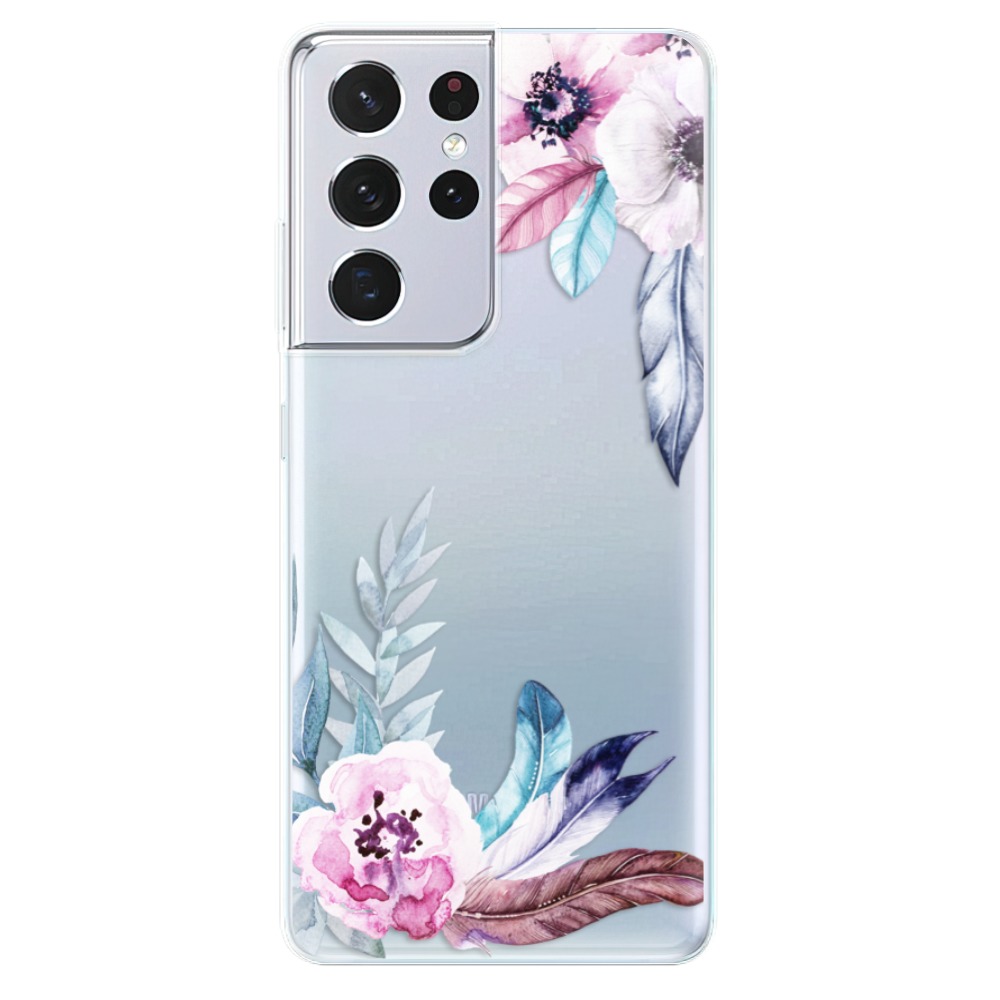 Odolné silikónové puzdro iSaprio - Flower Pattern 04 - Samsung Galaxy S21 Ultra