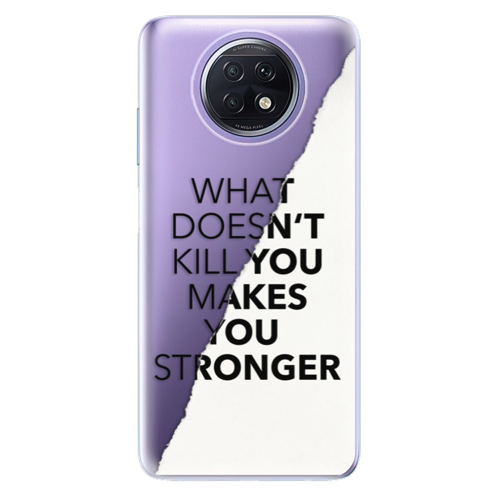Odolné silikónové puzdro iSaprio - Makes You Stronger - Xiaomi Redmi Note 9T