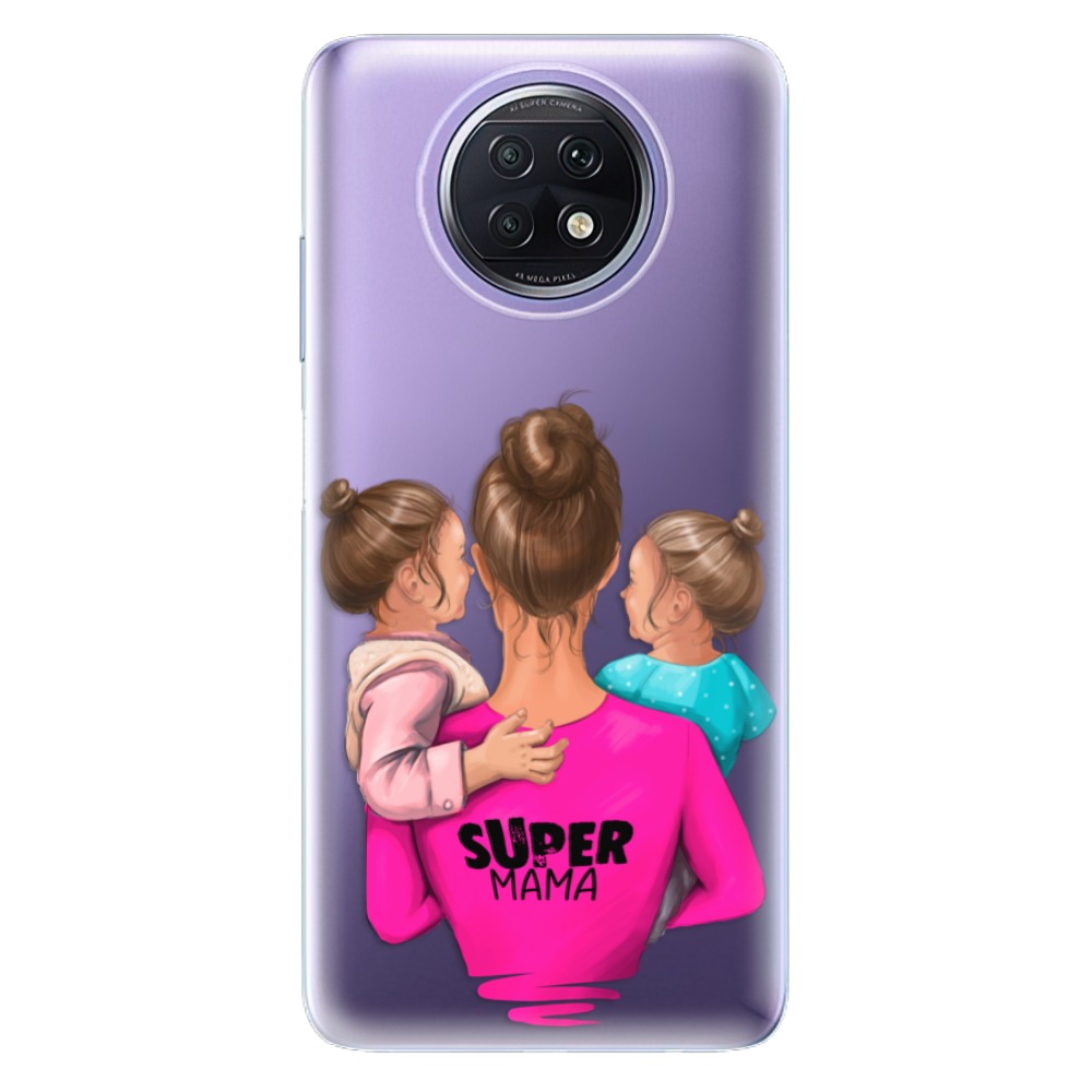 Odolné silikónové puzdro iSaprio - Super Mama - Two Girls - Xiaomi Redmi Note 9T