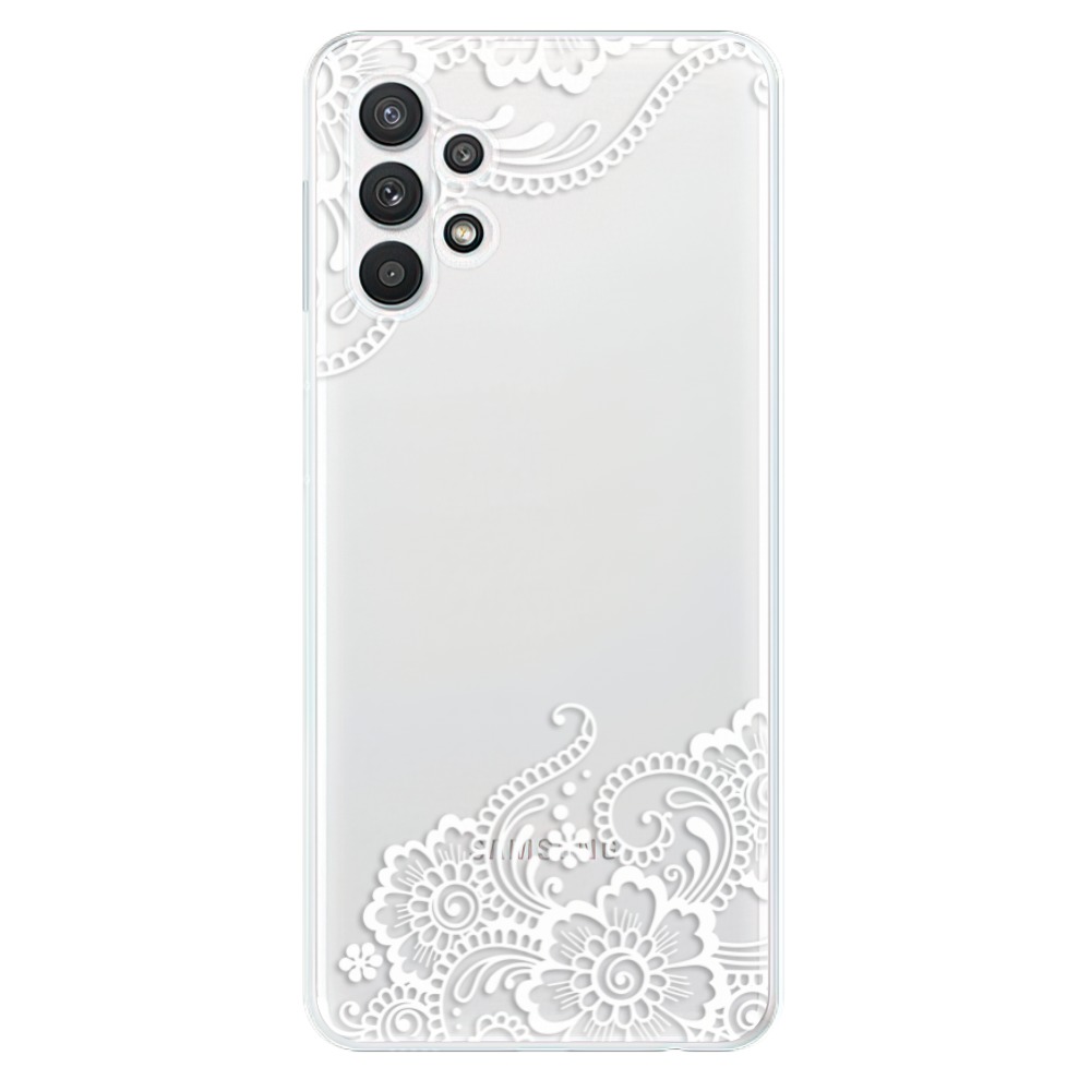 Odolné silikónové puzdro iSaprio - White Lace 02 - Samsung Galaxy A32