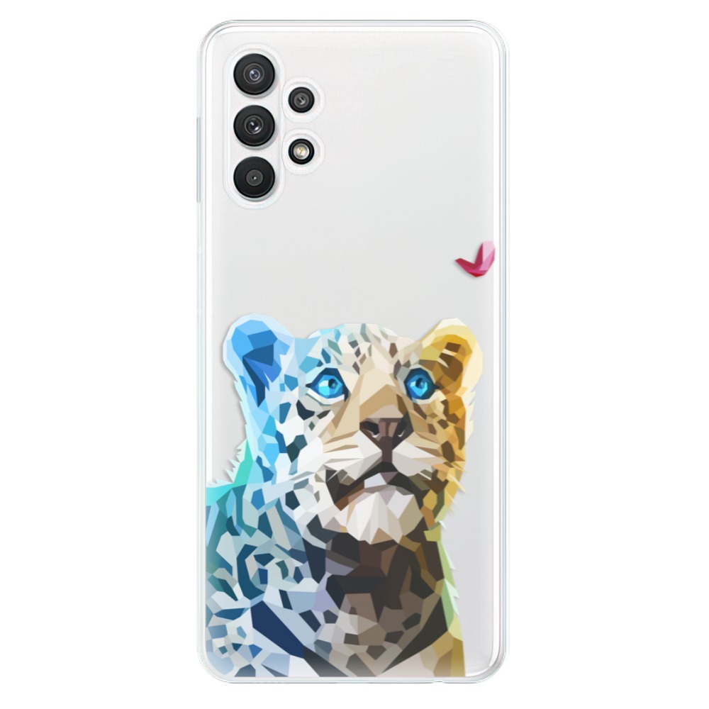 Odolné silikónové puzdro iSaprio - Leopard With Butterfly - Samsung Galaxy A32