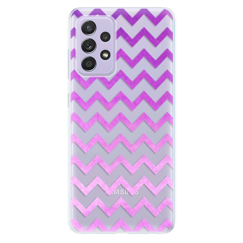 Odolné silikónové puzdro iSaprio - Zigzag - purple - Samsung Galaxy A52/A52 5G