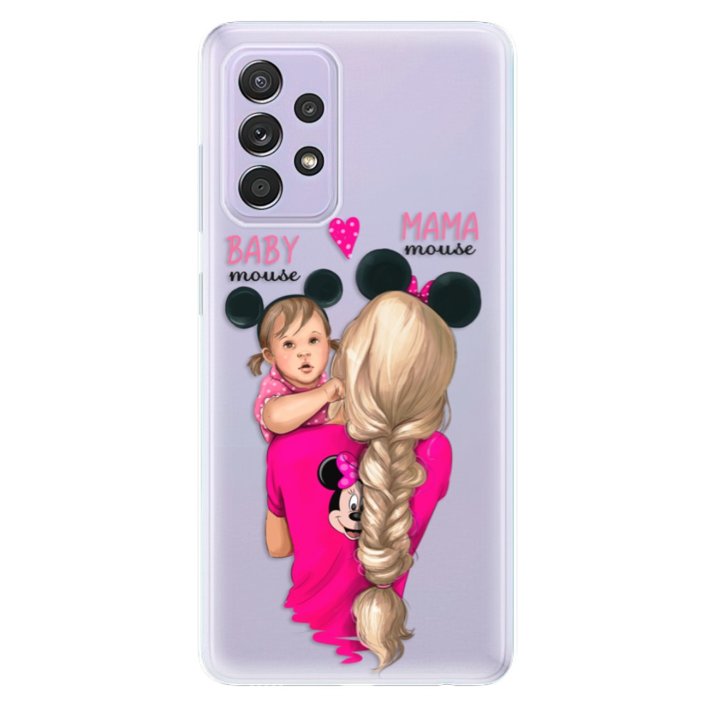 Odolné silikónové puzdro iSaprio - Mama Mouse Blond and Girl - Samsung Galaxy A52/A52 5G