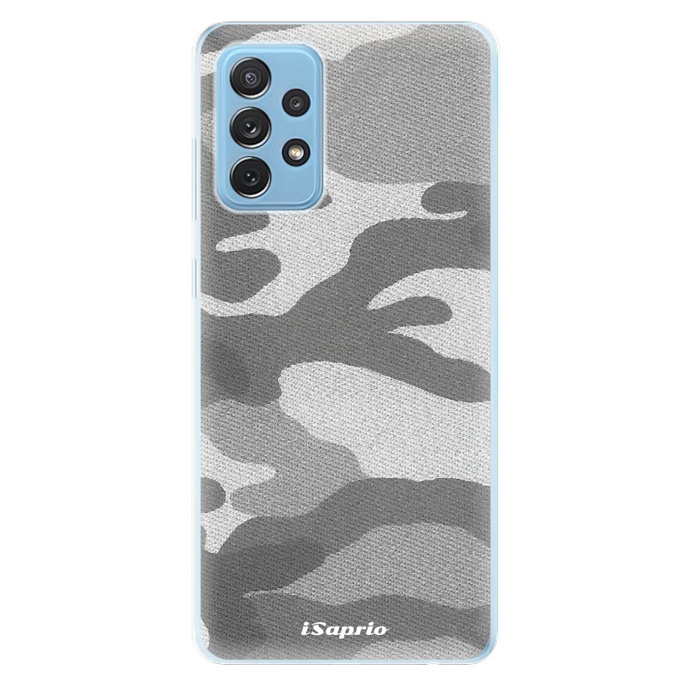 Odolné silikónové puzdro iSaprio - Gray Camuflage 02 - Samsung Galaxy A72