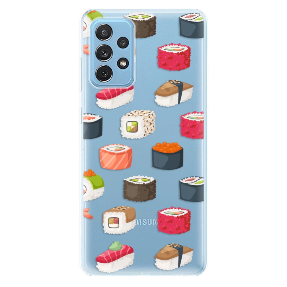 Odolné silikónové puzdro iSaprio - Sushi Pattern - Samsung Galaxy A72