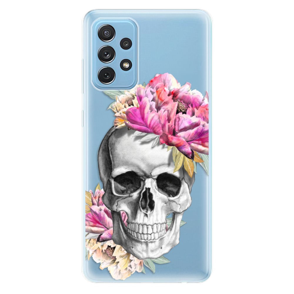 Odolné silikónové puzdro iSaprio - Pretty Skull - Samsung Galaxy A72