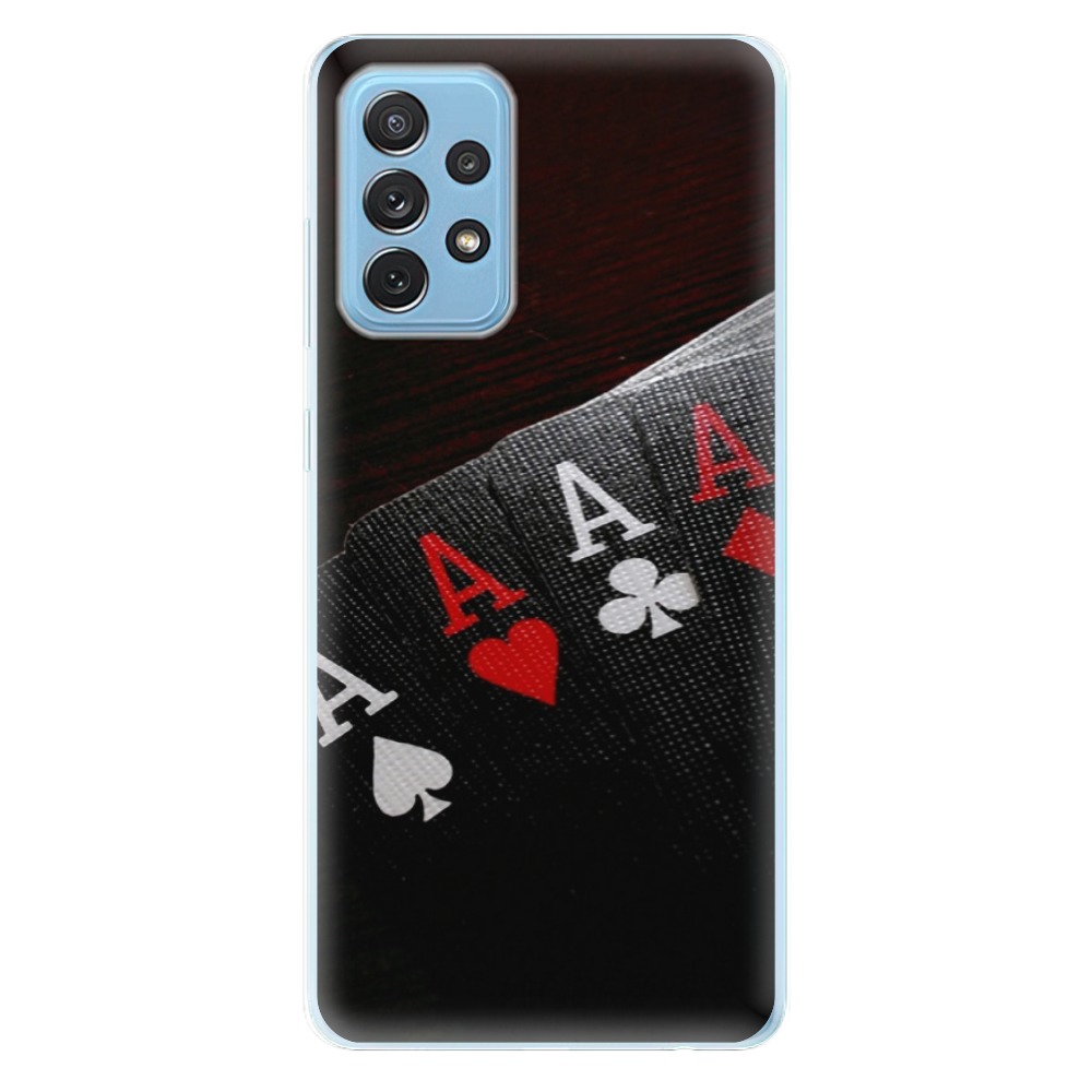 Odolné silikónové puzdro iSaprio - Poker - Samsung Galaxy A72
