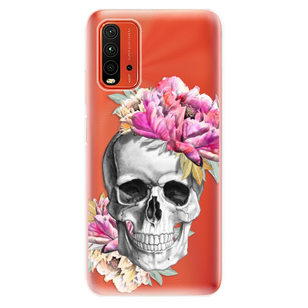 Odolné silikónové puzdro iSaprio - Pretty Skull - Xiaomi Redmi 9T