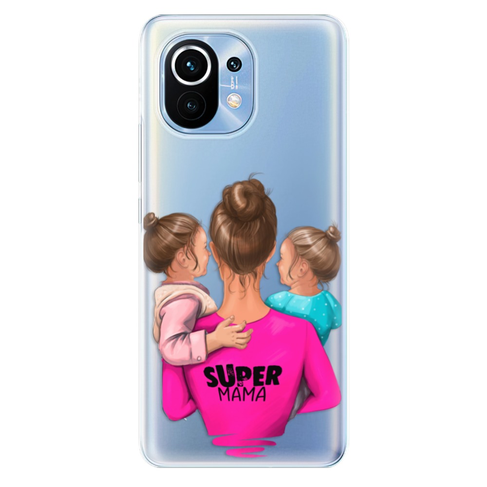 Odolné silikónové puzdro iSaprio - Super Mama - Two Girls - Xiaomi Mi 11