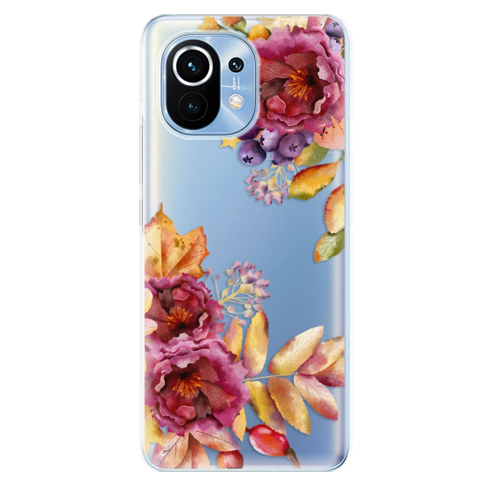 Odolné silikónové puzdro iSaprio - Fall Flowers - Xiaomi Mi 11
