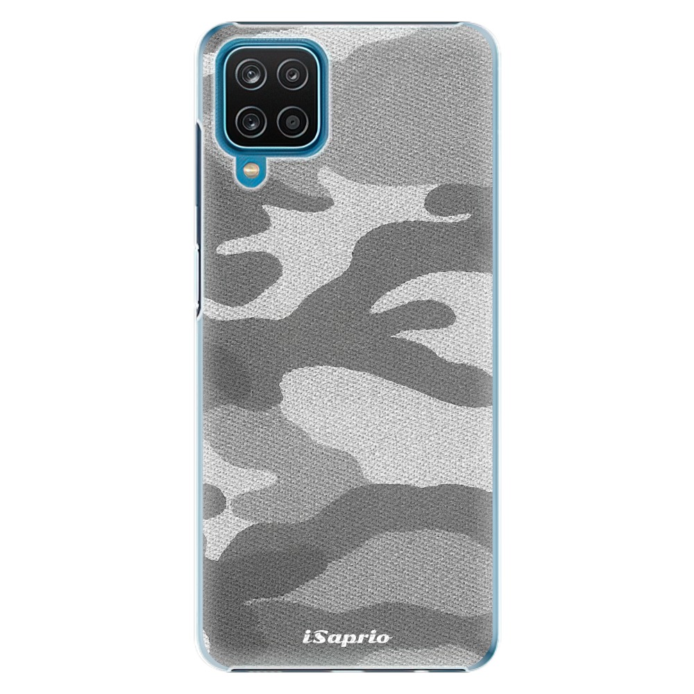 Plastové puzdro iSaprio - Gray Camuflage 02 - Samsung Galaxy A12