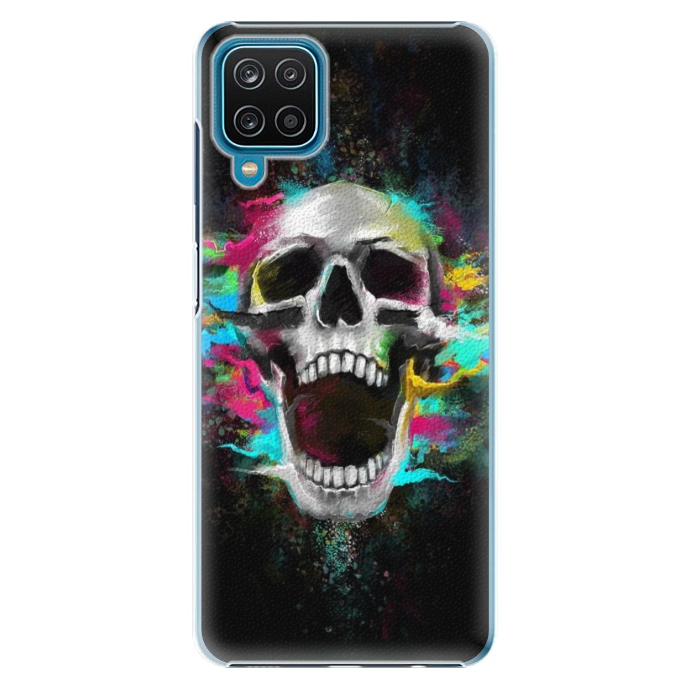 Plastové puzdro iSaprio - Skull in Colors - Samsung Galaxy A12