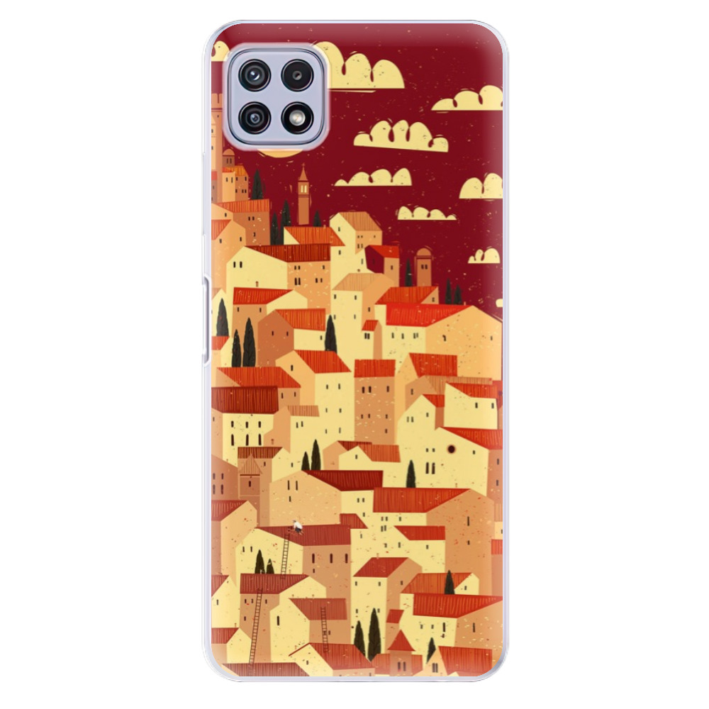 Odolné silikónové puzdro iSaprio - Mountain City - Samsung Galaxy A22 5G