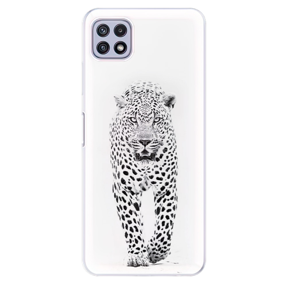 Odolné silikónové puzdro iSaprio - White Jaguar - Samsung Galaxy A22 5G