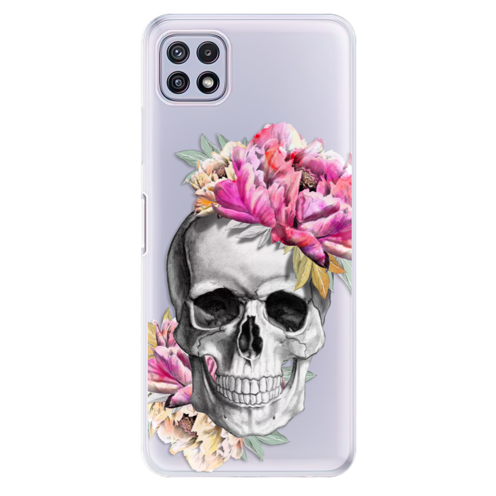 Odolné silikónové puzdro iSaprio - Pretty Skull - Samsung Galaxy A22 5G