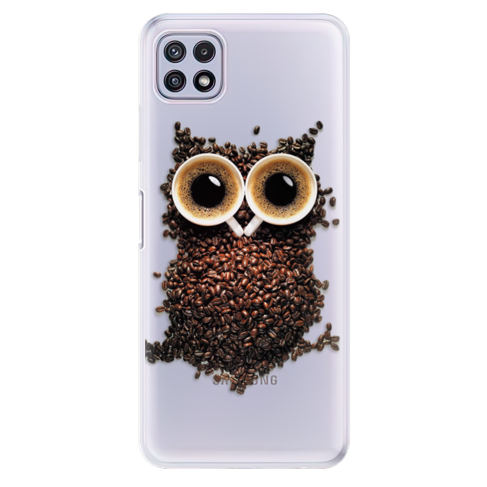 Odolné silikónové puzdro iSaprio - Owl And Coffee - Samsung Galaxy A22 5G