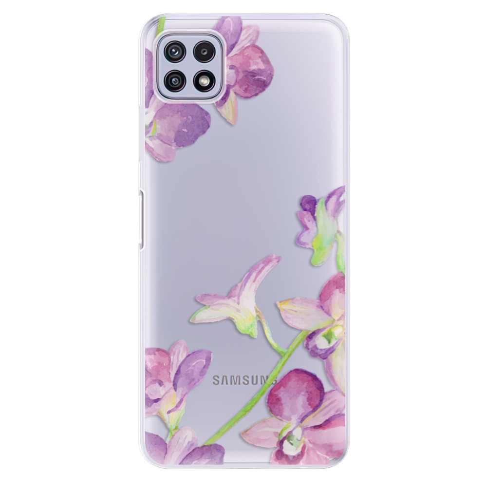 Odolné silikónové puzdro iSaprio - Purple Orchid - Samsung Galaxy A22 5G