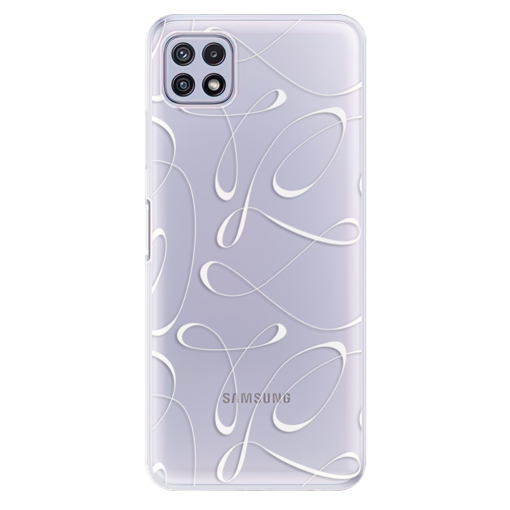 Odolné silikónové puzdro iSaprio - Fancy - white - Samsung Galaxy A22 5G