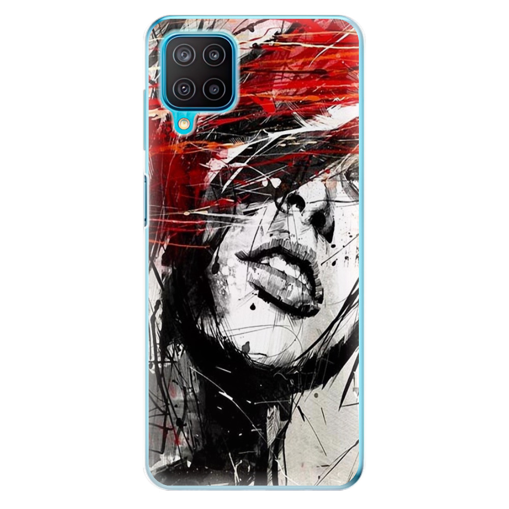 Odolné silikónové puzdro iSaprio - Sketch Face - Samsung Galaxy M12