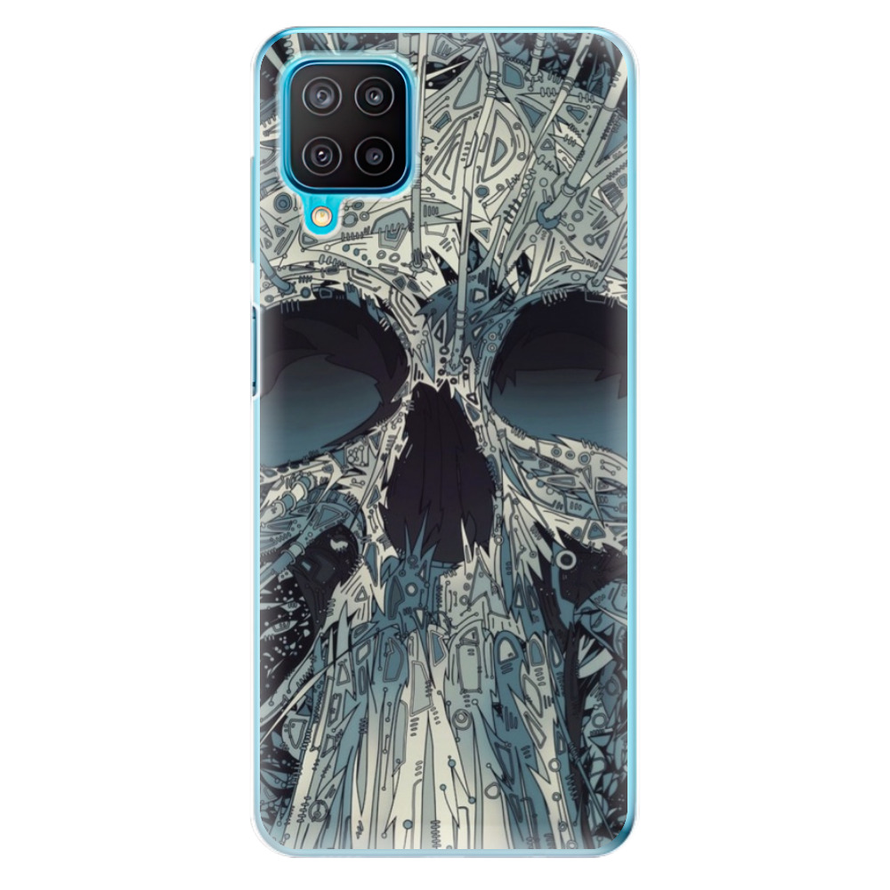 Odolné silikónové puzdro iSaprio - Abstract Skull - Samsung Galaxy M12