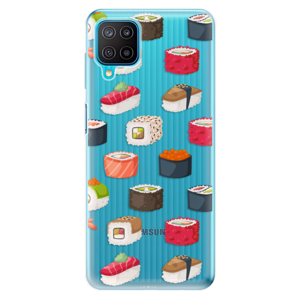 Odolné silikónové puzdro iSaprio - Sushi Pattern - Samsung Galaxy M12