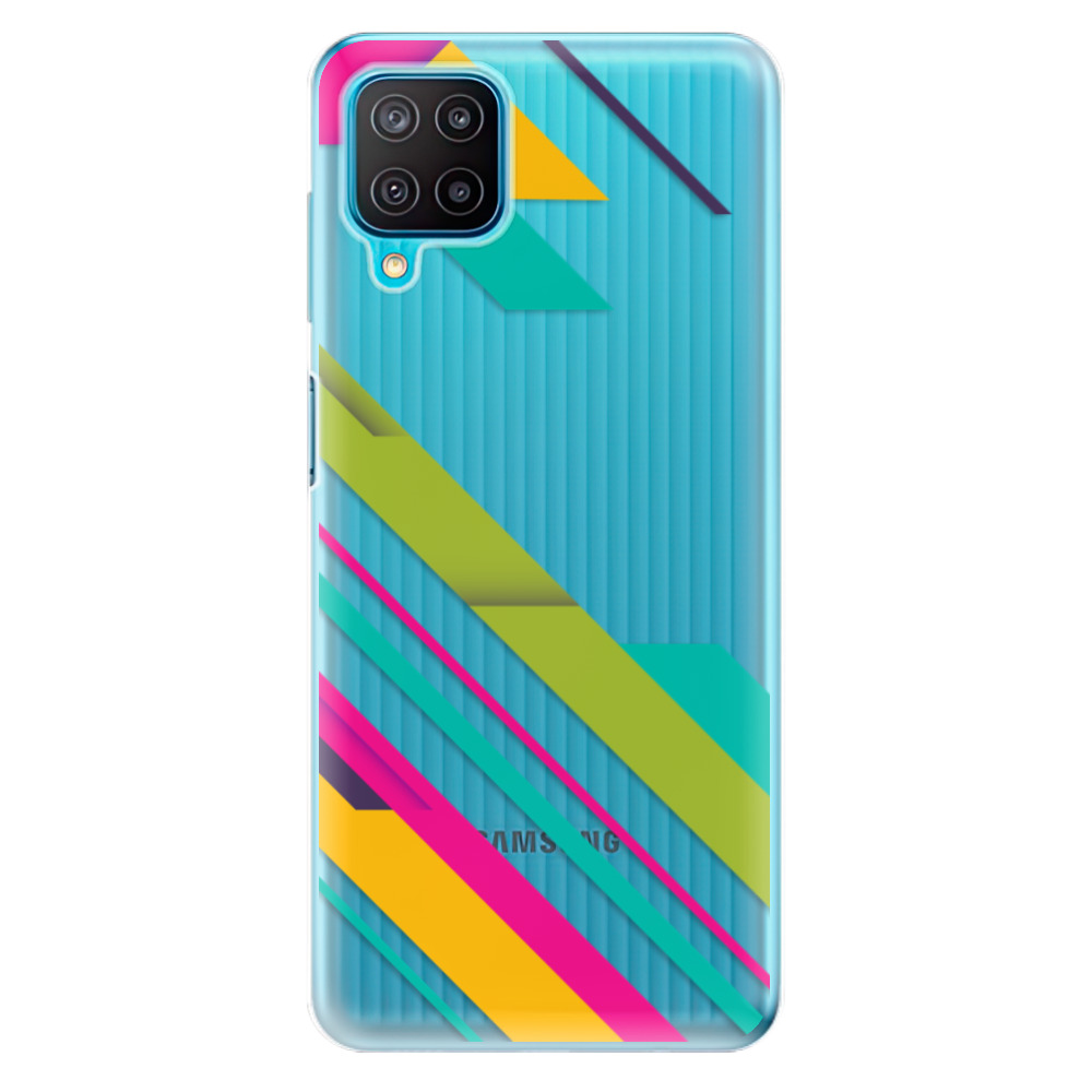 Odolné silikónové puzdro iSaprio - Color Stripes 03 - Samsung Galaxy M12