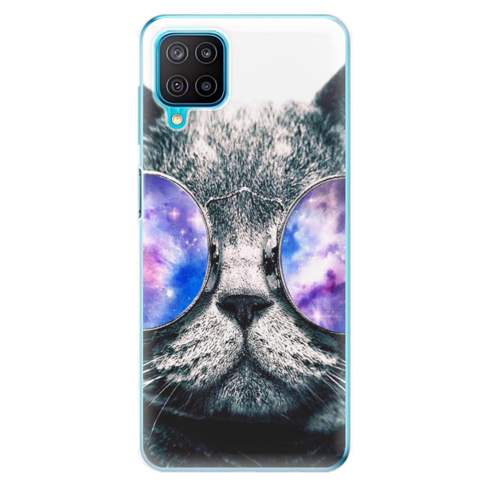 Odolné silikónové puzdro iSaprio - Galaxy Cat - Samsung Galaxy M12