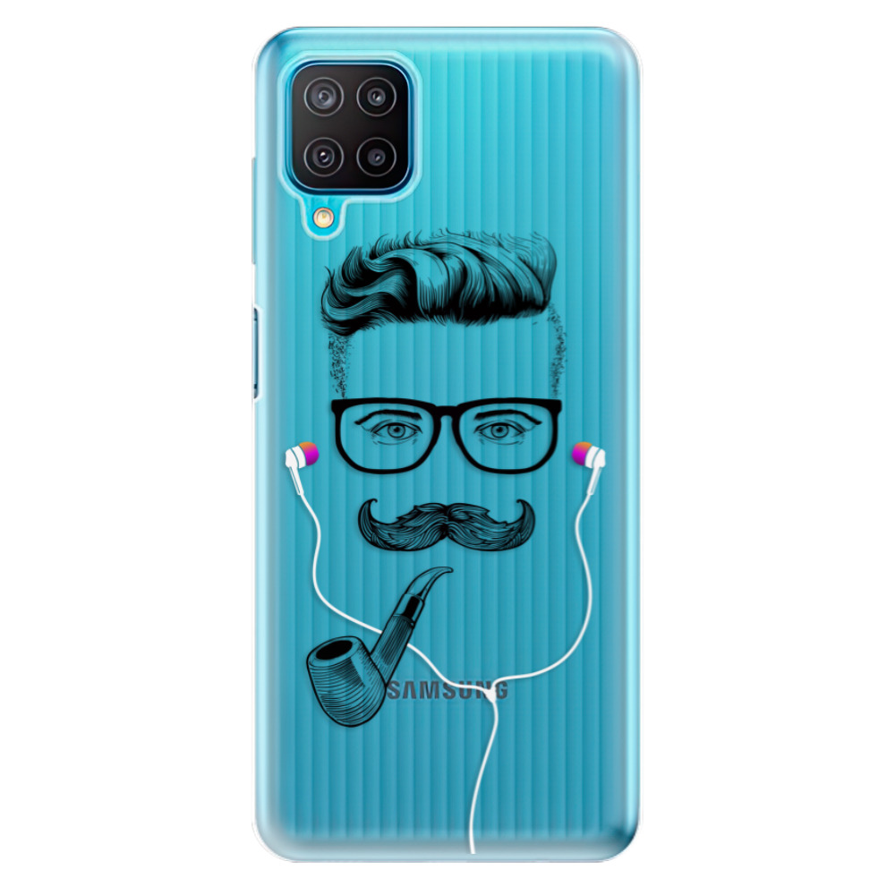 Odolné silikónové puzdro iSaprio - Man With Headphones 01 - Samsung Galaxy M12